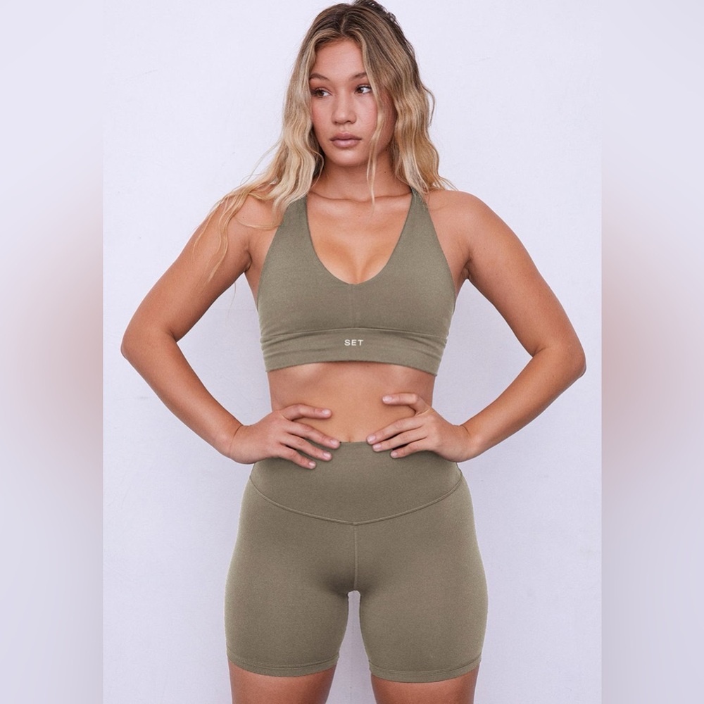 Set Active Luxform Bike Shorts - Sage